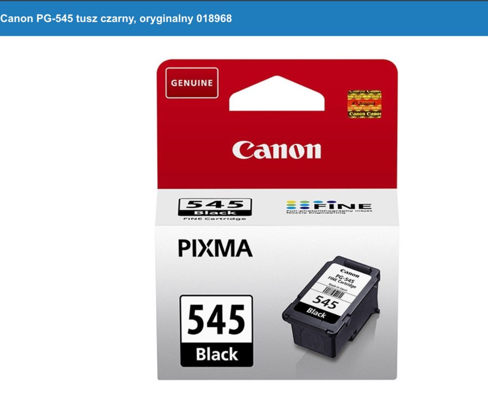 Canon pixma 545 czarny