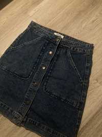 Jeansowa krótka spodniczka mini Forever21 rozmiar 38
