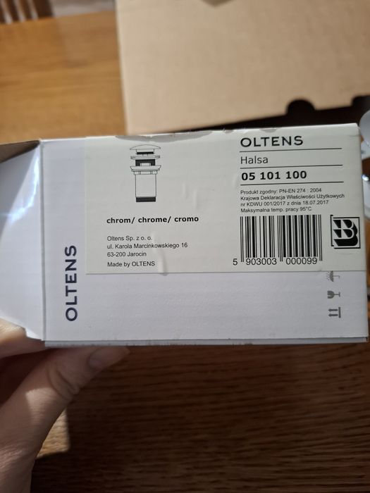 Korek do umywalki nowy klik klakson Oltens