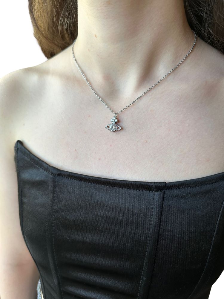 Vivienne Westwood Mini Crystal Pendant Necklace підвіска кулон