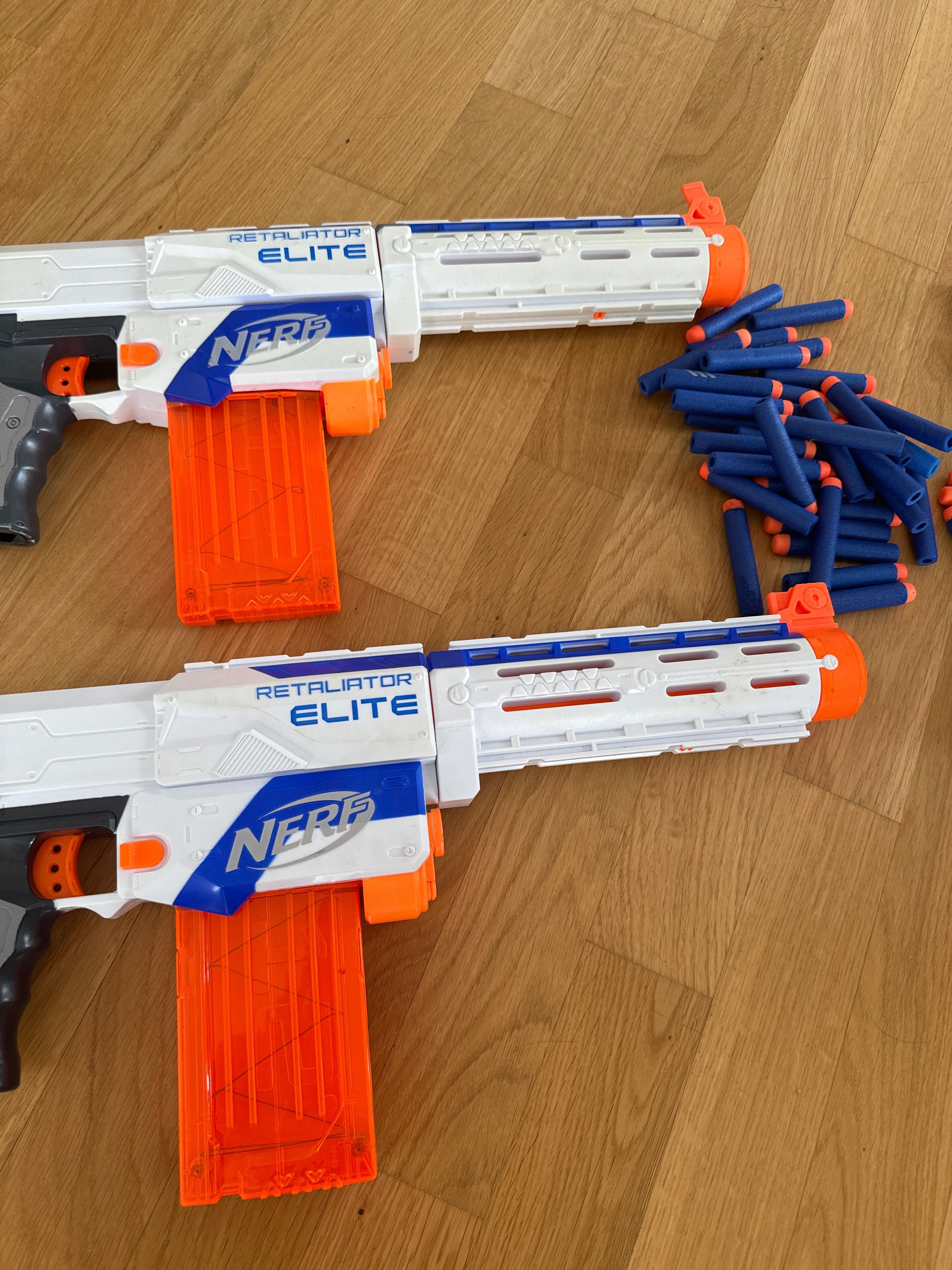 2 Бластера Nerf N-Strike Elite Retaliator Blaster з кульками