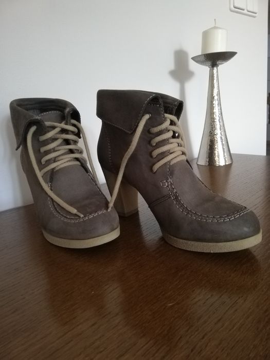 botki damskie 38 markowe But-S skóra naturalna zamszowa fango