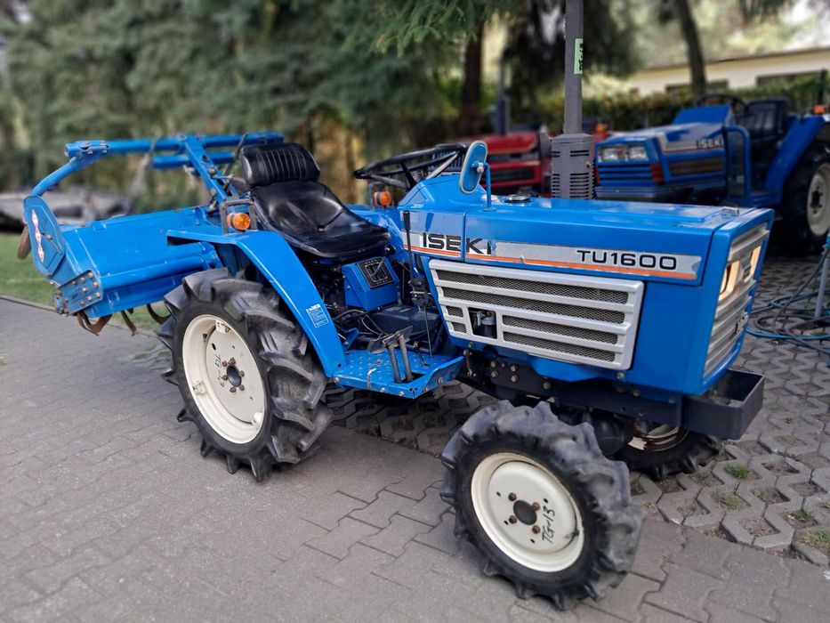 traktorek ISEKI TU 1600 z glebogryzarką, zadbany