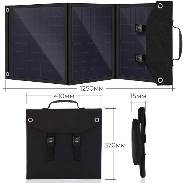 Портативна сонячна панель EcoSun 60W