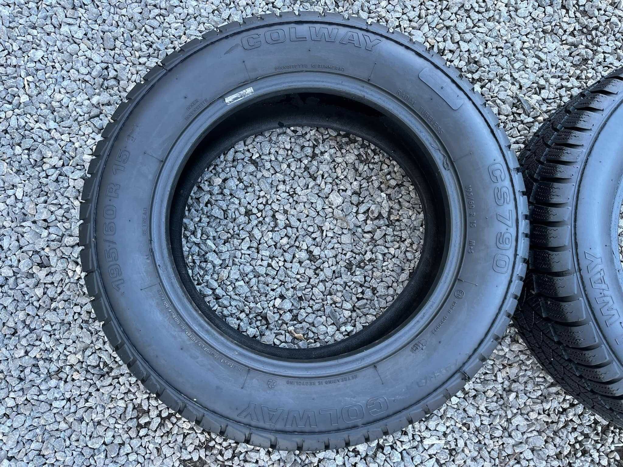Opony 195/60R15 Colway CS790 Zima 2sztuki 8,10mm bieżnika