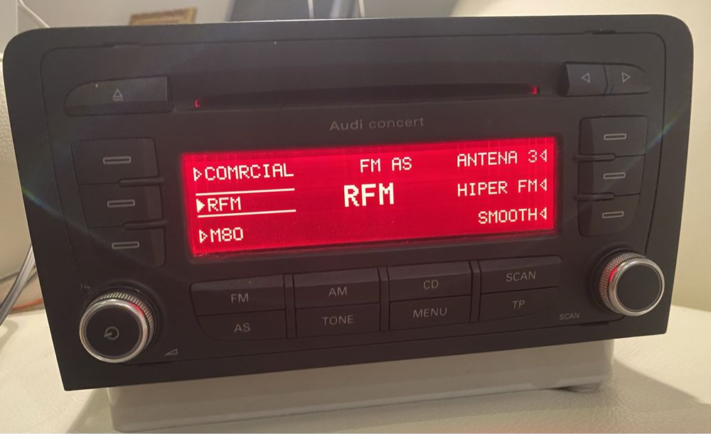 Auto Rádio Audi concert EU AB-2 com leitor de cd’s e código
