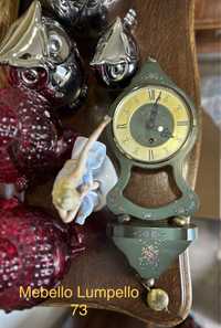 Sprawny Zegar dekoracyjny zielony wiszący stary drewniany dekoracja 73