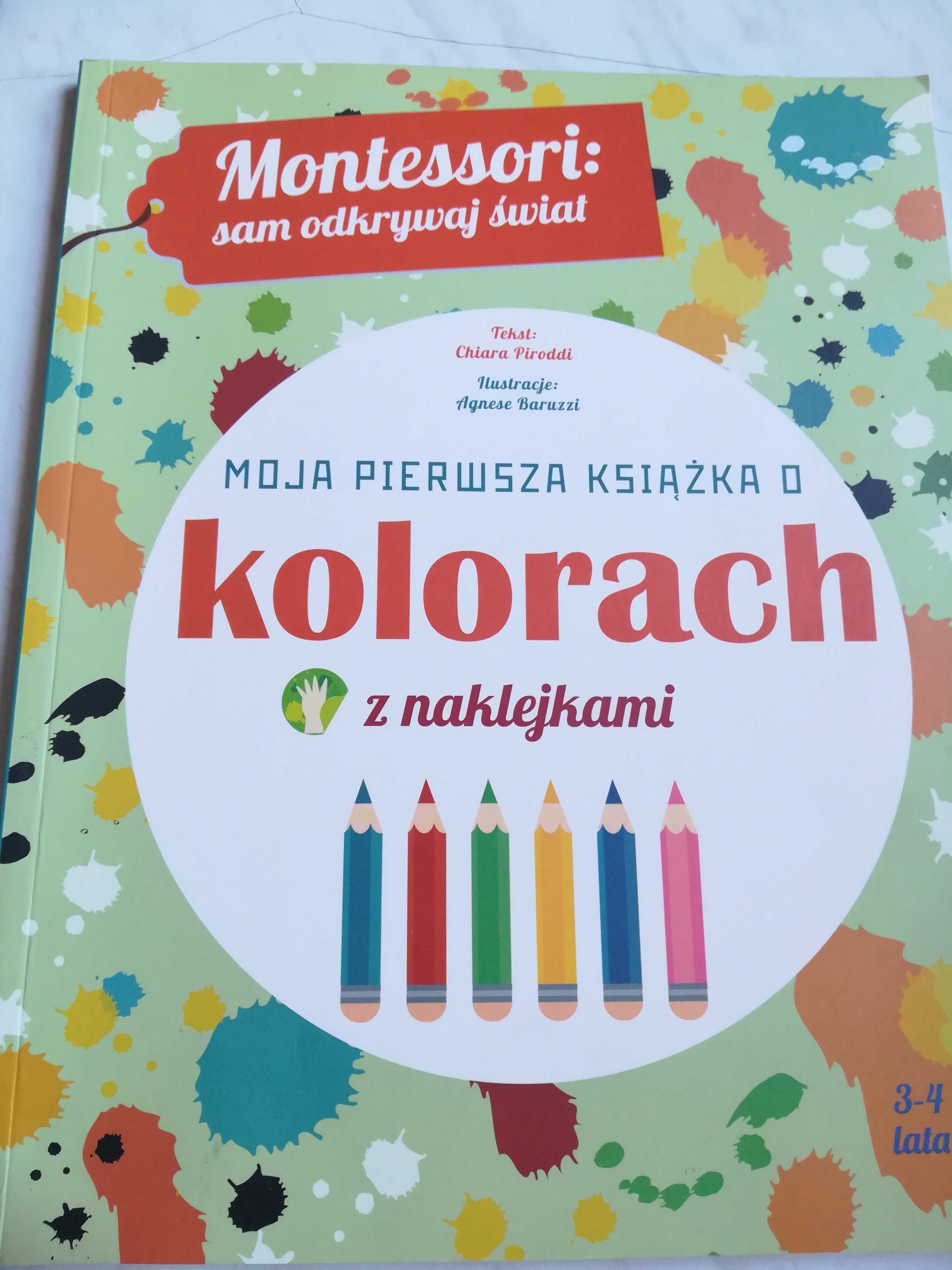 Montessori sam odkrywaj świat kolory książka 3-4 lata nowa