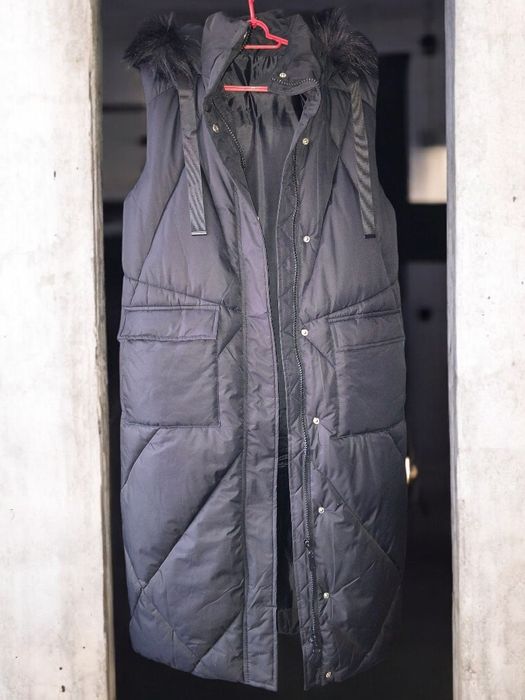 Ciepkutka kamizelka/bezrękawnik damski długi