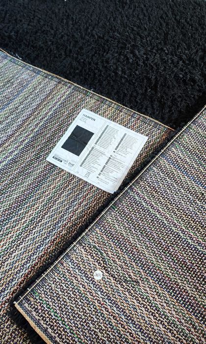 Carpete/ tapete IKEA Hampen preto 133 x 195cm