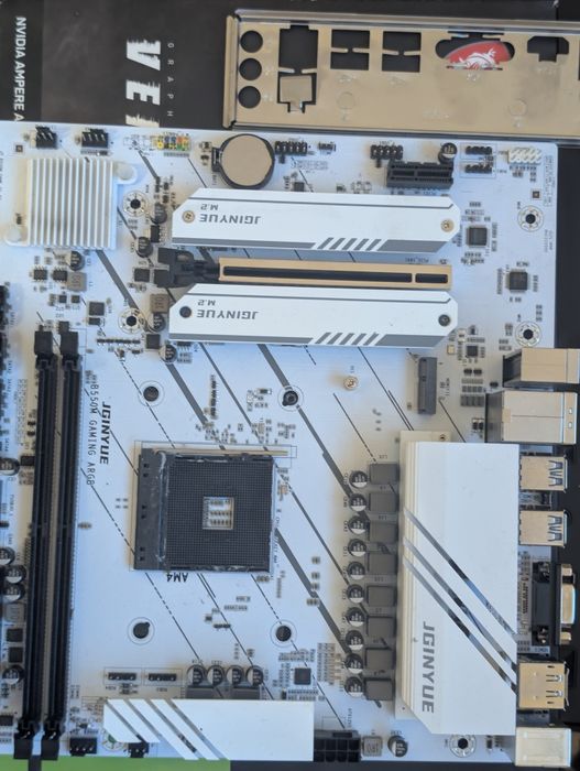 Материнская плата b550 8 фаз питания  jiginye b550 m gaming argb