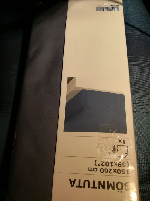 Lençol azul acinzentado, Somntuta IKEA. NOVO