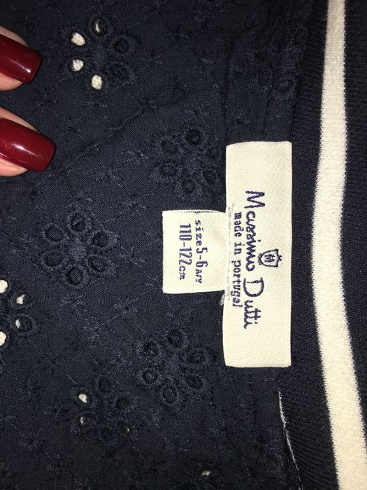 Casaco estilo marinheiro massimo dutti novo menina 5/6 anos