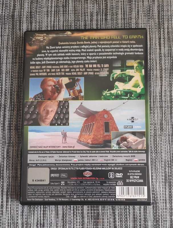 Człowiek który spadł na Ziemię Film na DVD Unikat