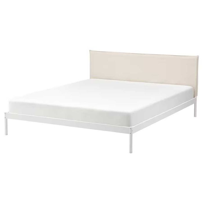 Cama IKEA KLEPPSTAD + Colchão VALEVÅG 140x200 cm – Excelente estado