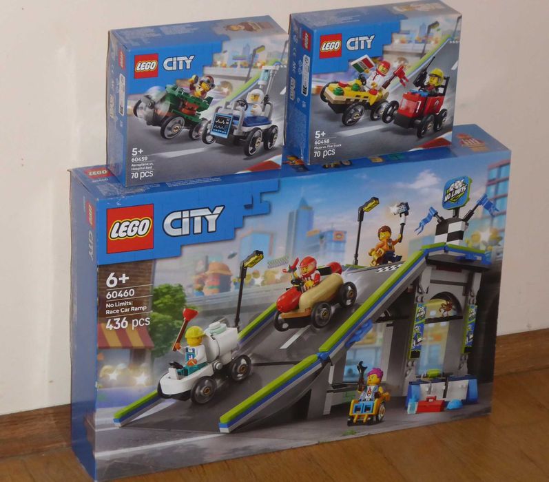 3 Zestawy Lego City "NO LIMITS" :  60460, 0458, 60469 stan Idealny Wro