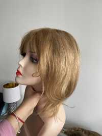 Peruka 100% wlosy naturalne miodowy blond naturalna