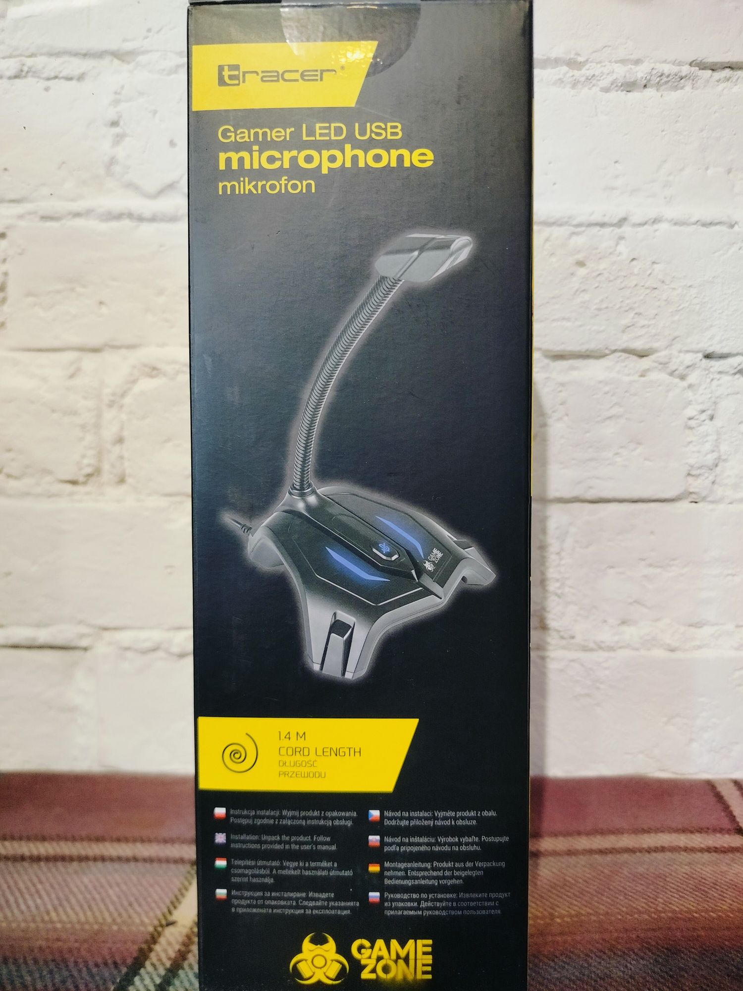 mikrofon Tracer Gamer LED USB