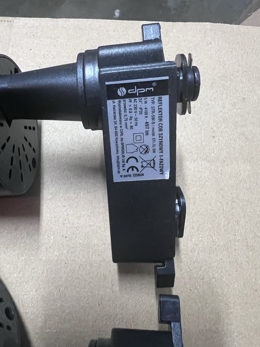 Reflektor COB szynowy 1-fazowy, 3 szt.