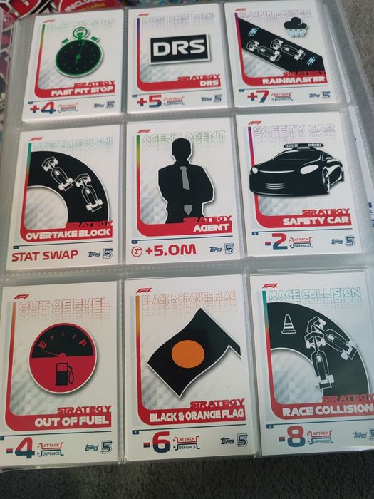 Zestaw kart strategicznych F1 turbo attax 2024