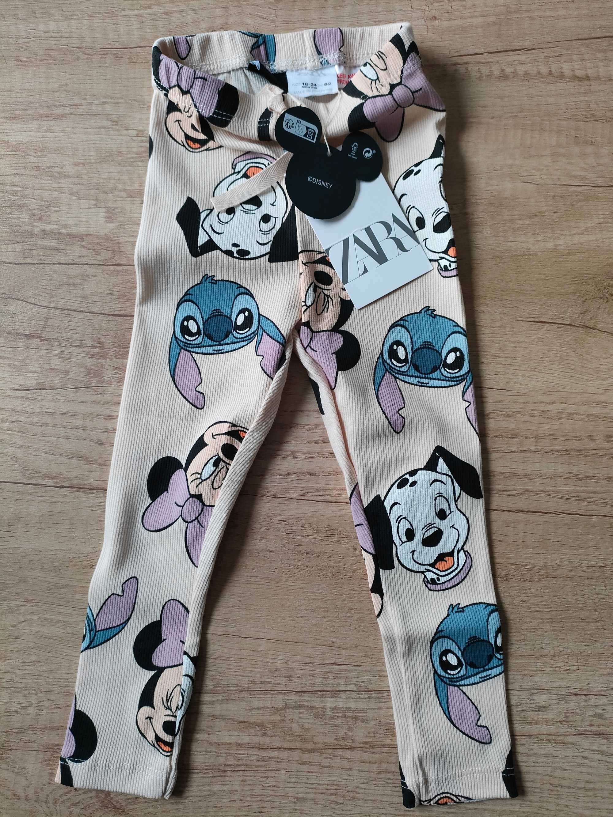 Spodenki Zara leginsy Spodnie rozmiar 92 Disney