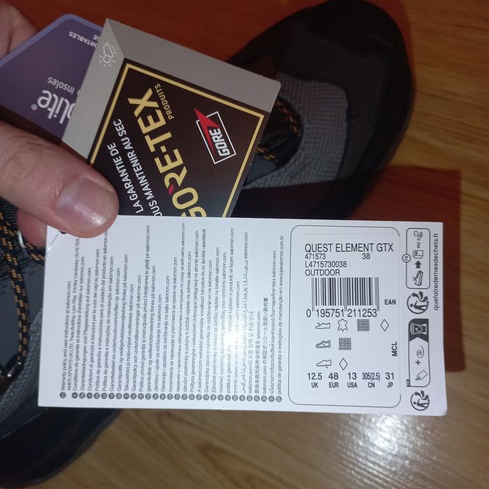 Buty Salomon Quest Element GTX roz. 48/31cm