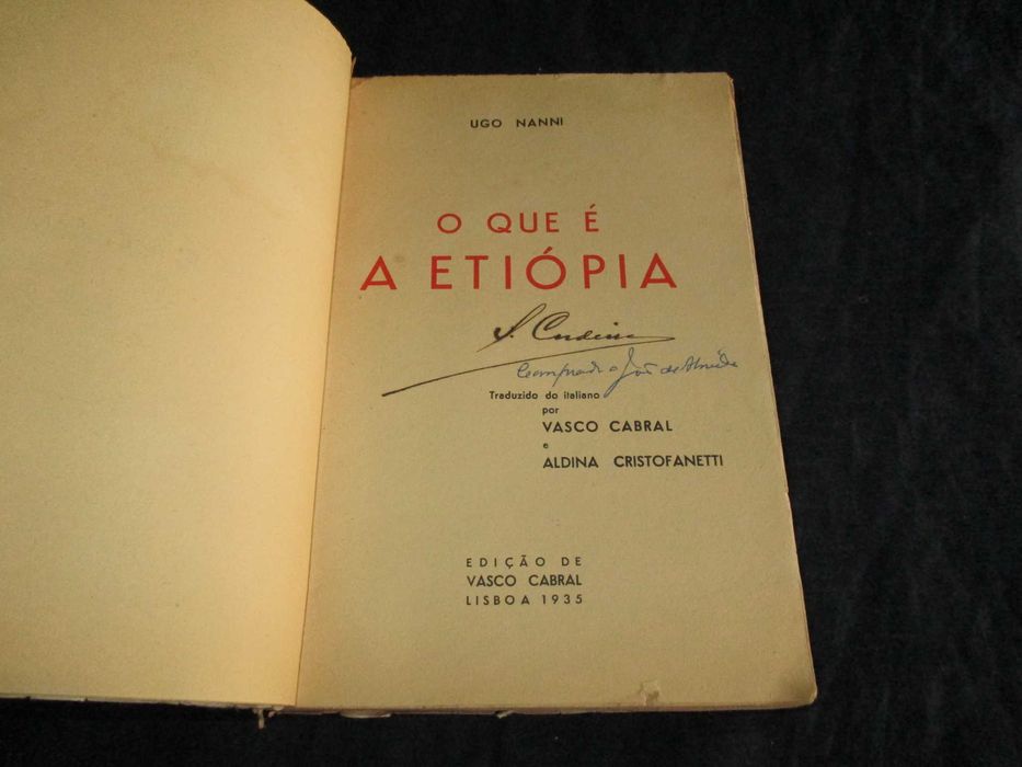 Livro O que é a Etiópia Ugo Nanni 1935
