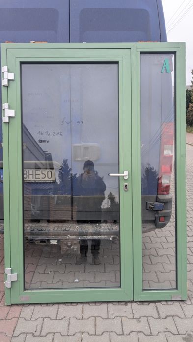 KR HAUS drzwi zewnętrzne ALU P-POŻ EI30 używane okna drzwi POZNAŃ