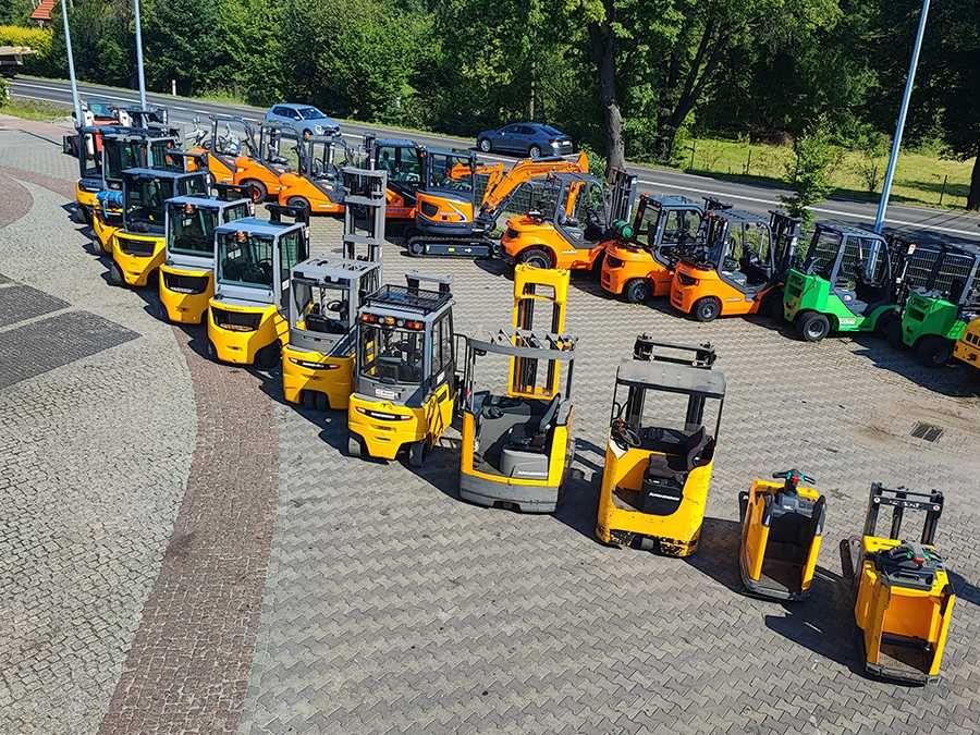 Wózek widłowy elektryczny Jungheinrich EFG316k duplex 3,3 m 2019