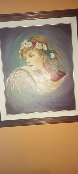 Quadro a óleo cujo país de origem e França e está assinado