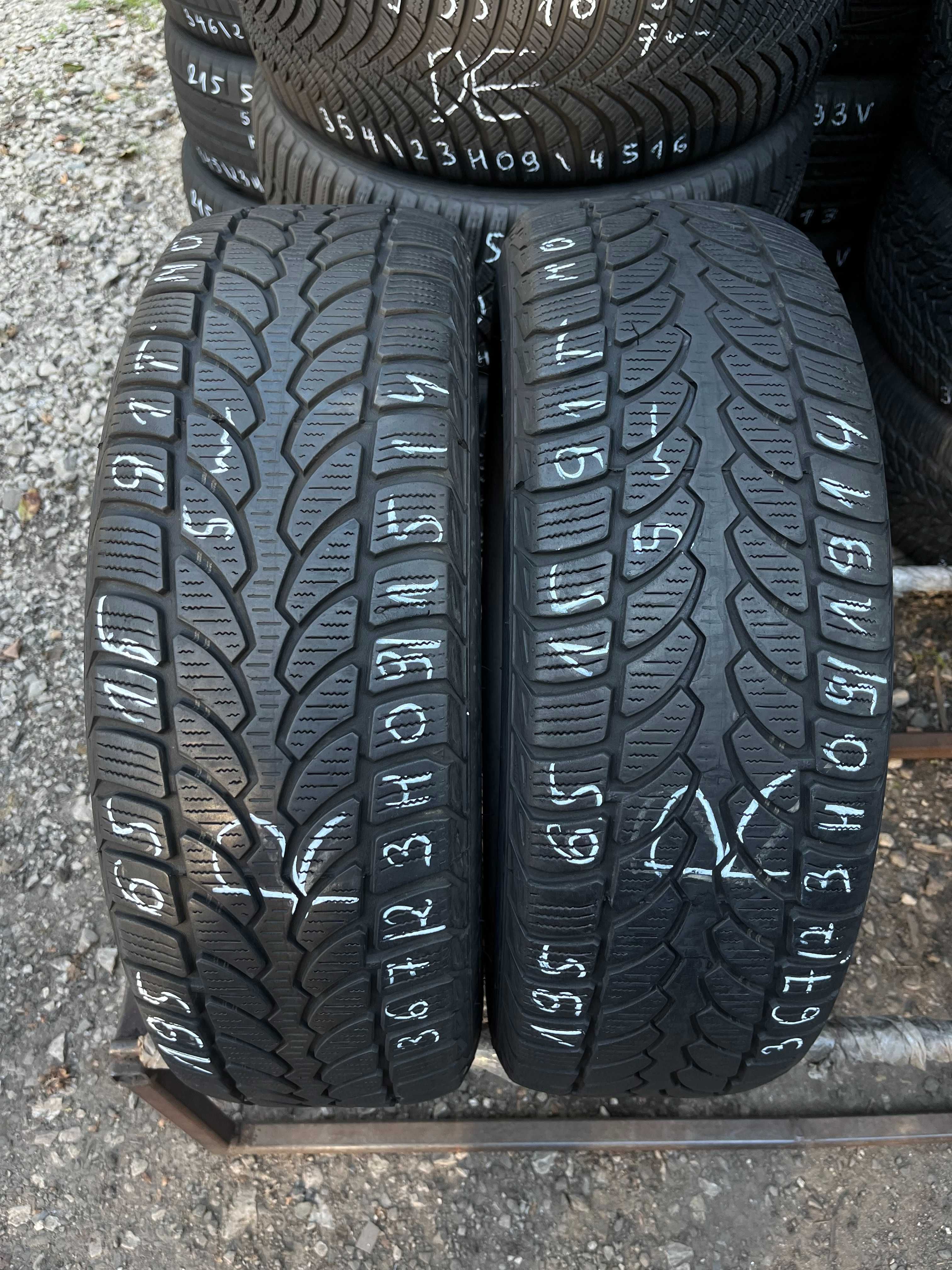 2 szt. opony używane zimowe 195/65r15 91T MO Bridgestone Blizzak