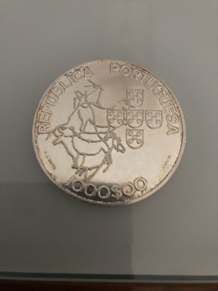 Moeda em Prata 1000 escudos ano 2000