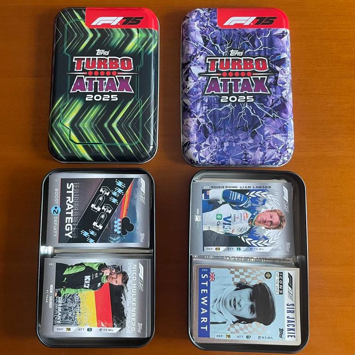 Cartas colecionáveis Topps F1 Turbo Attax 2025