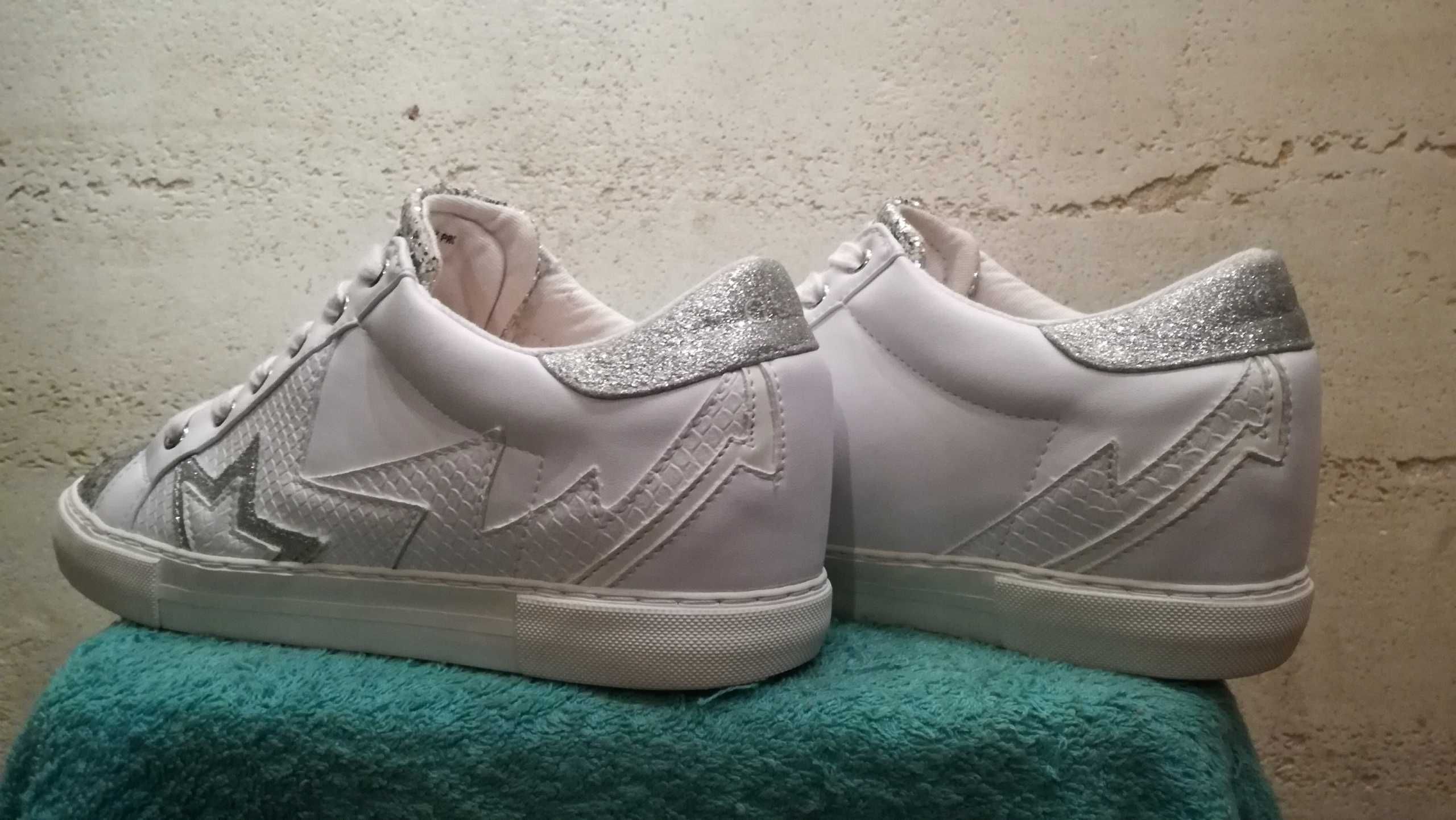 Damskie sneakersy na koturnie GUESS r.40 stan idealny