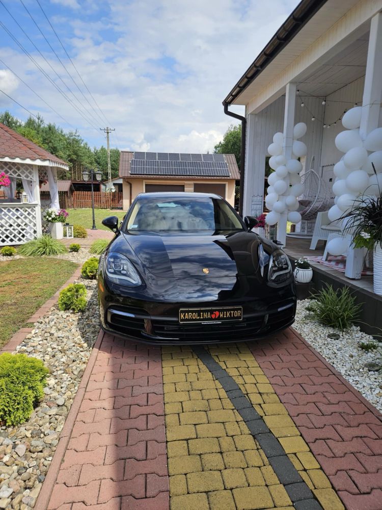 Auto klasy premium do ślubu Porsche panamera 4