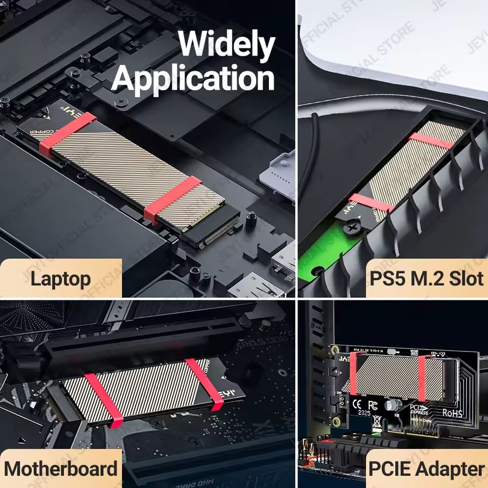 Мідний радіатор для M2 NVMe 2280