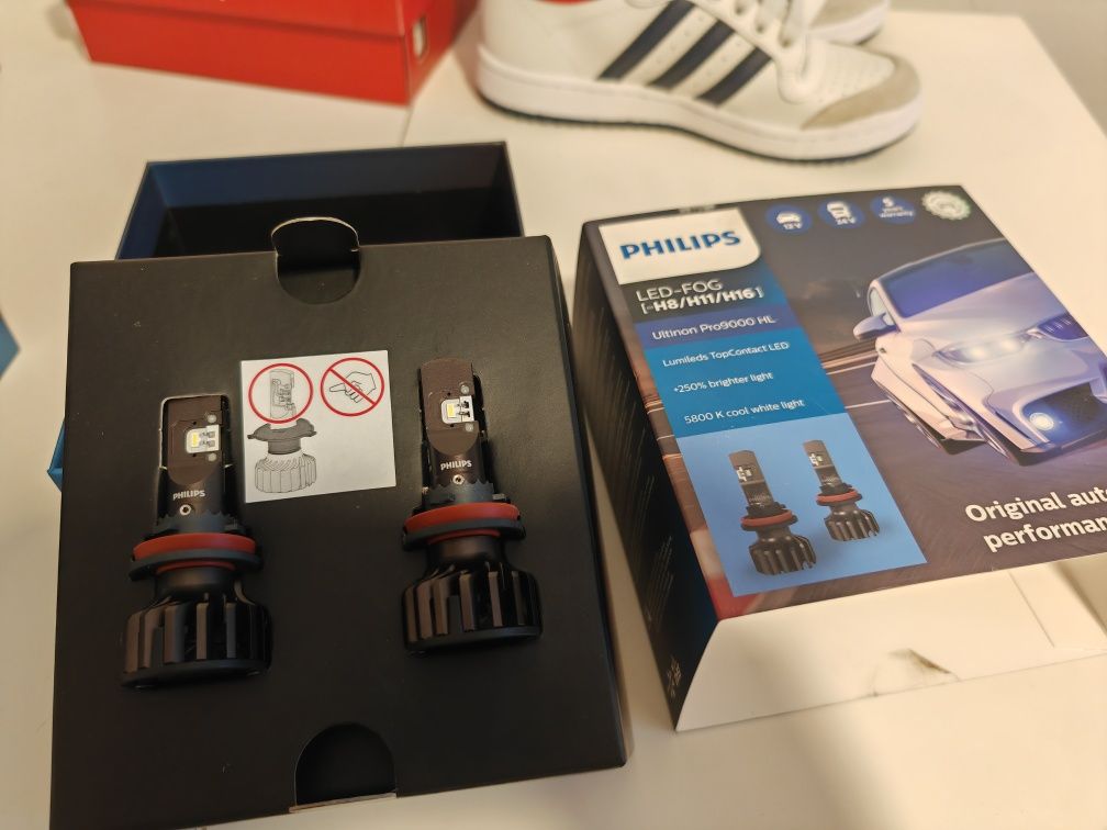 Led Лампи Philips Ultinon Pro9000 (Цоколь, H3 та H8/H11/H16) )