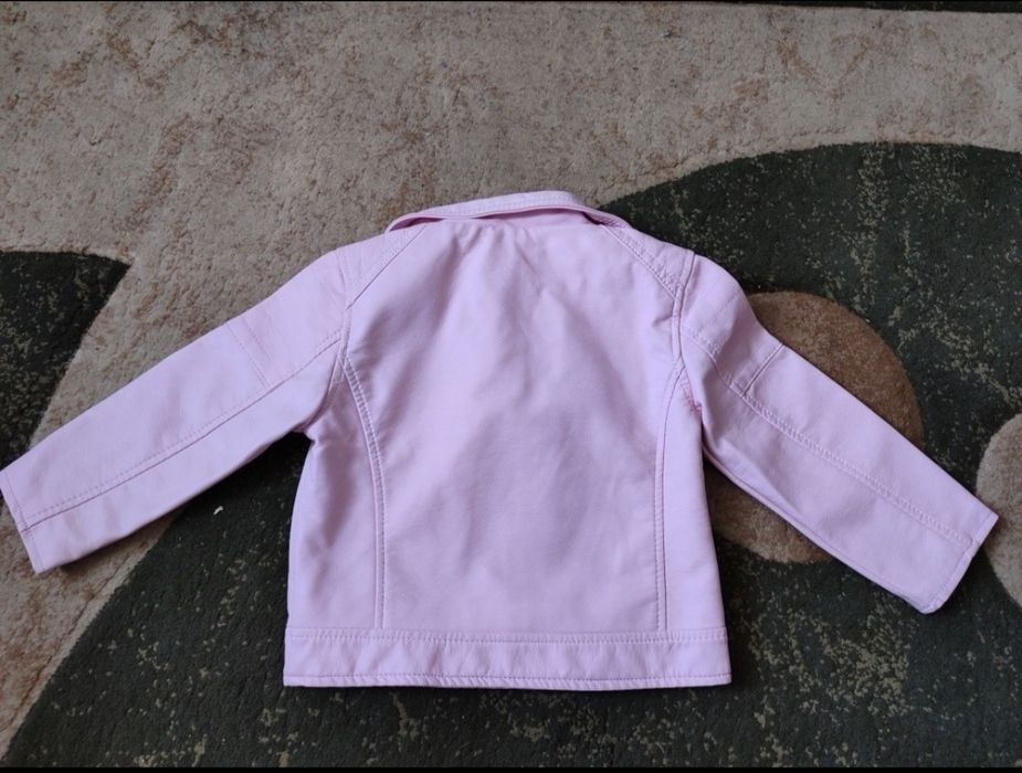 Рожева косуха на дівчинку