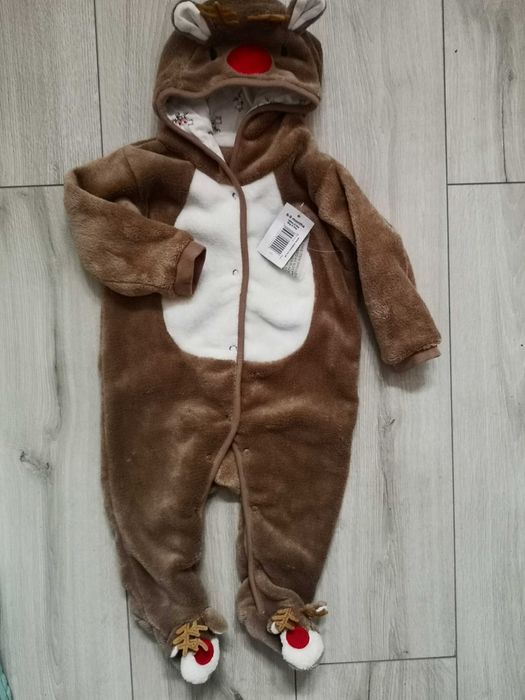 Matalan- sliczny cieply kombinezon renifer 6-9 m-cy nowy