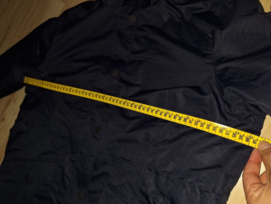 Cotton XL / XXL Kurtka parka zimowa damska – granatowa,kaptur, casual
