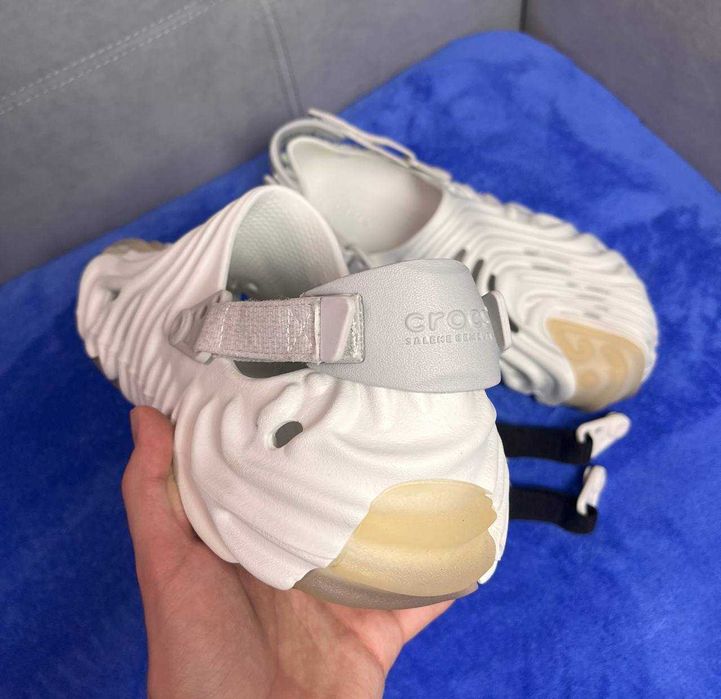 CROCS Pollex Clogs x Salehe Bembury White | білі крокси | белые кроксы