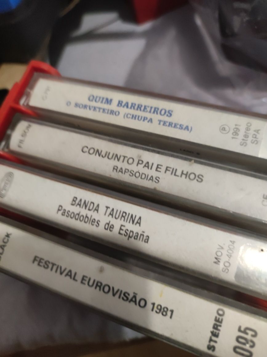 Lote de 62 cassetes de musica portuguesa se