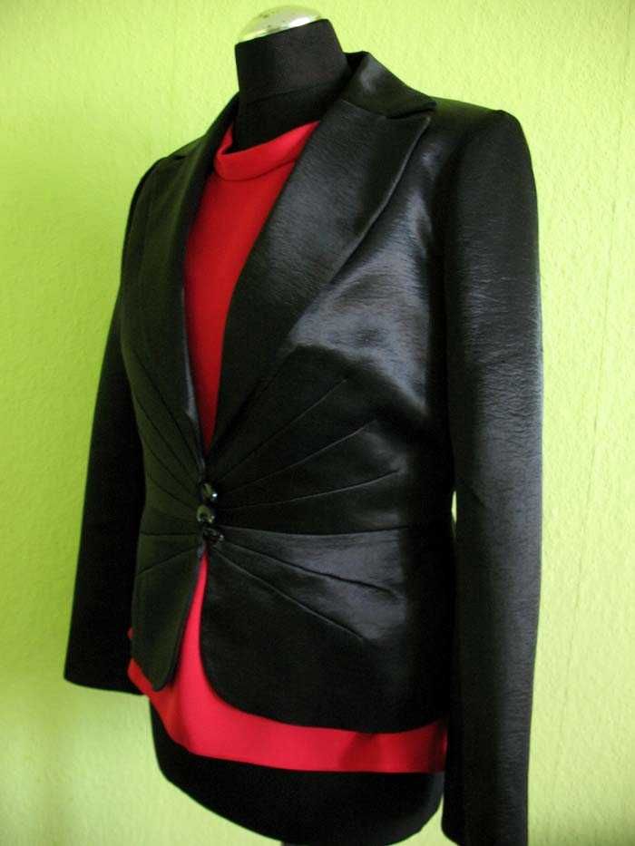 Żakiet- elegancki - marynarka - 42 XL - biust 104 cm Satyna