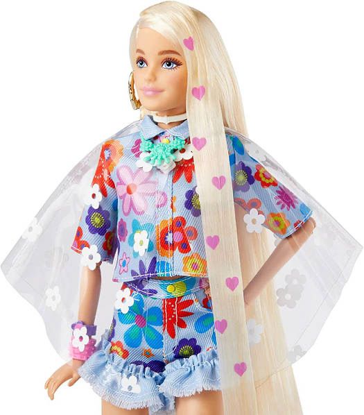 Лялька Барбі Екстра Модниця у квітковому костюмі Barbie Extra 12