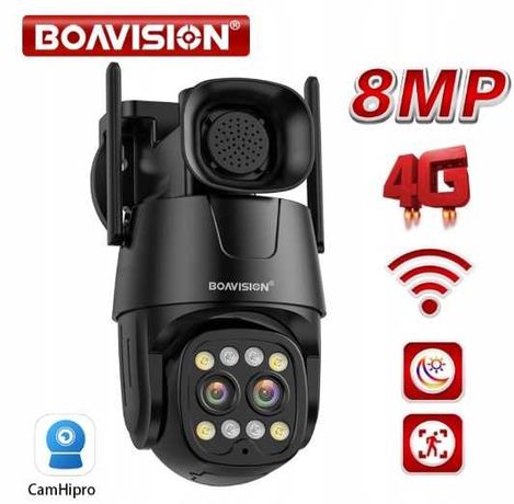 BOAVISION вулична поворотна 4G Wi-Fi камера 8 Mп PTZ 4GD4W8MP