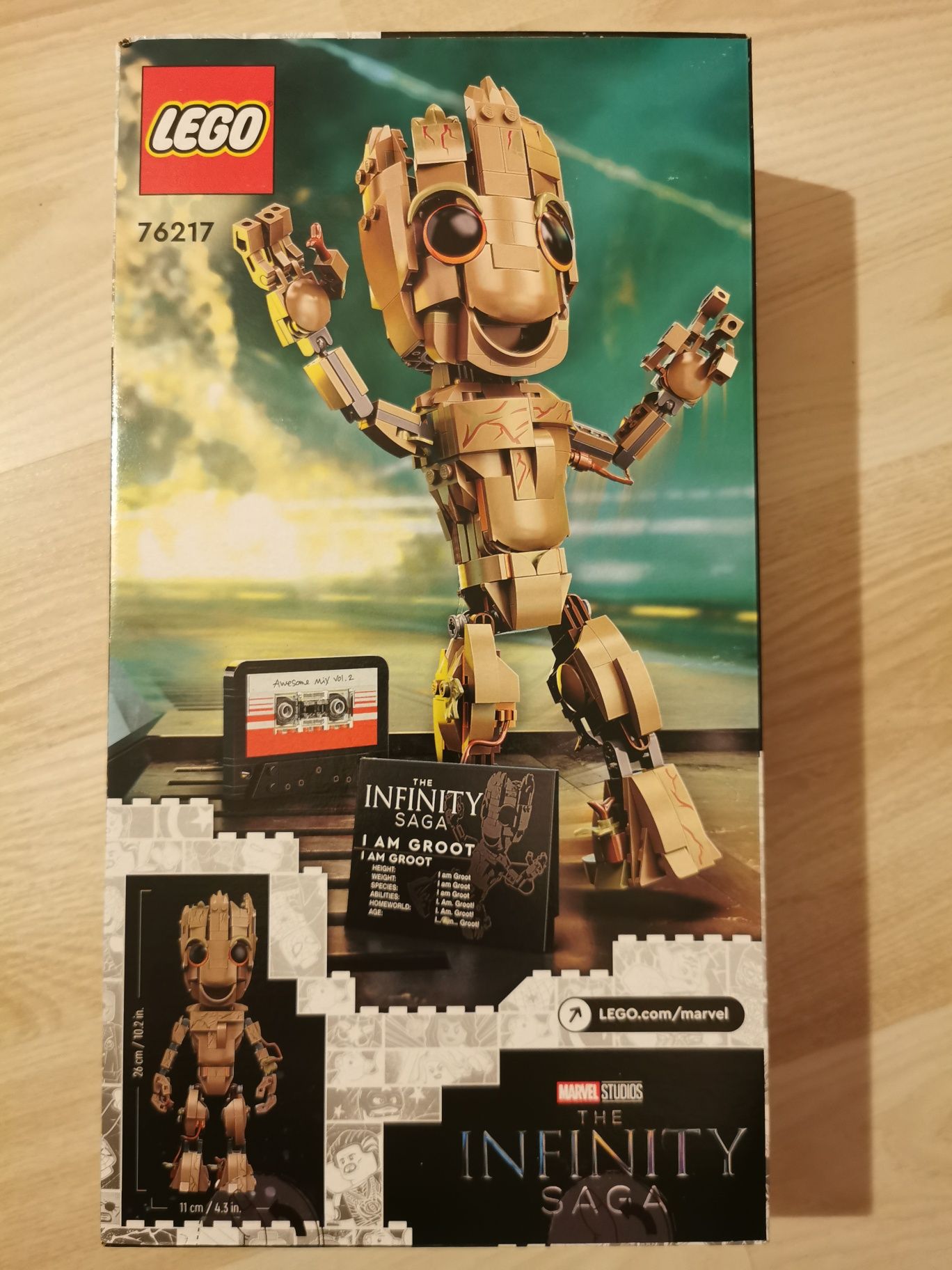 Nowe LEGO Infinity Saga 76217 Ja jestem Groot nowy