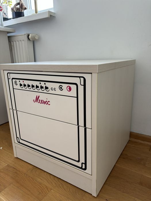 Komplet mebli młodzieżowych Meblik z motywem muzycznym pianino