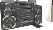 Wieża Technics 80-te lata Wzmacniacz SU-X950 Magnetofon RS  CD SL-PJ45