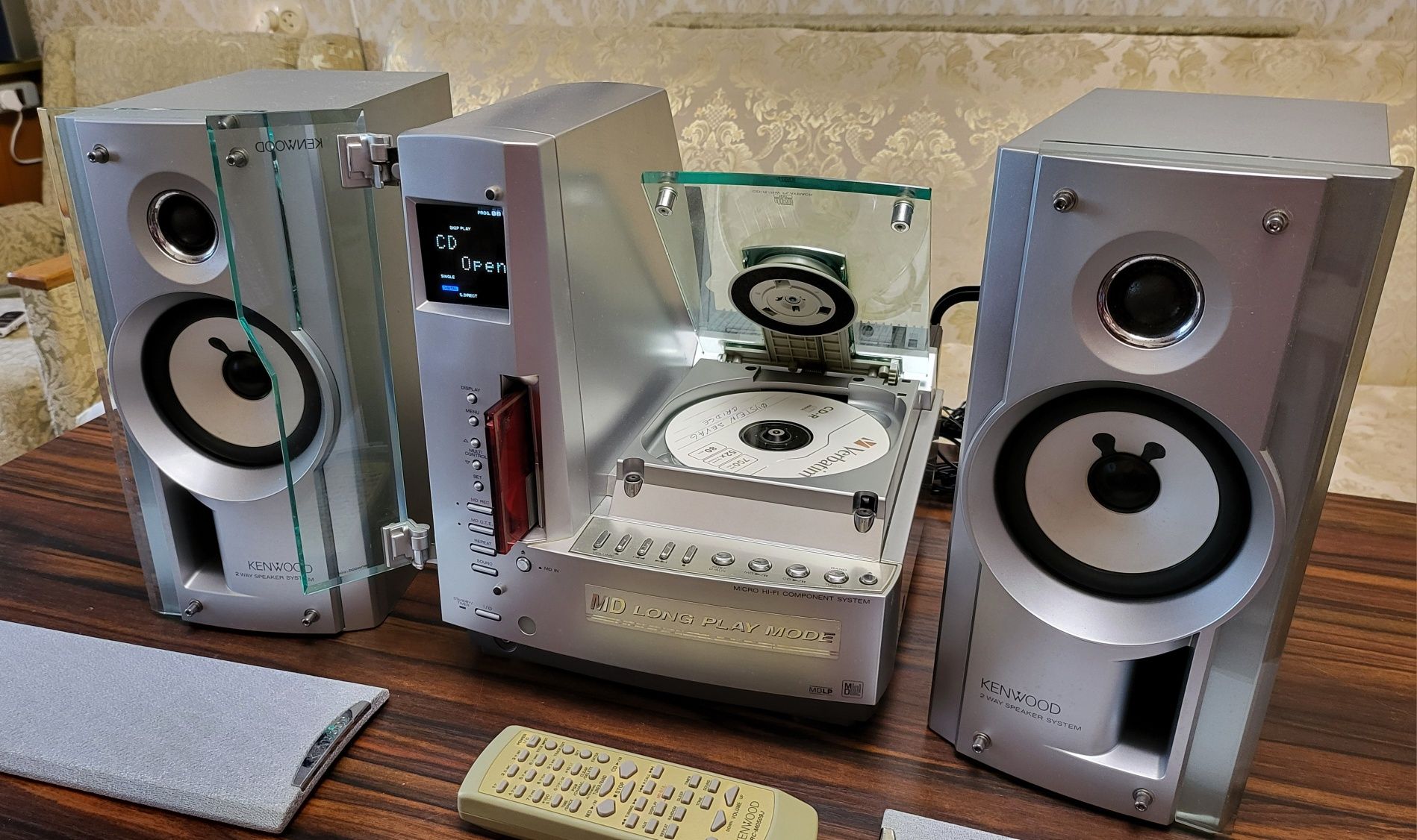 Редкий музыкальный центр Kenwood SH-5MD Минидиск, CD, радио minidisc