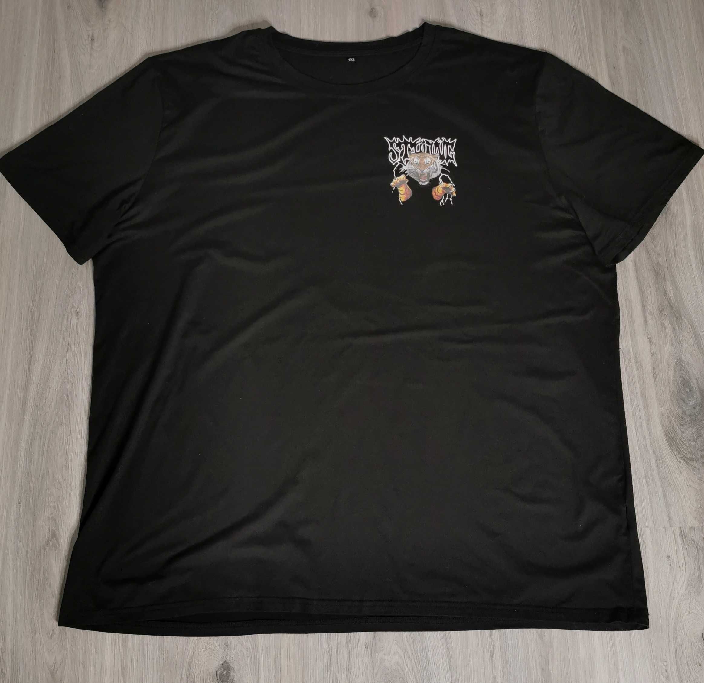 T-shirt koszulka z fajnym nadrukiem Tygrys Tiger rozmiar 4XL/5XL